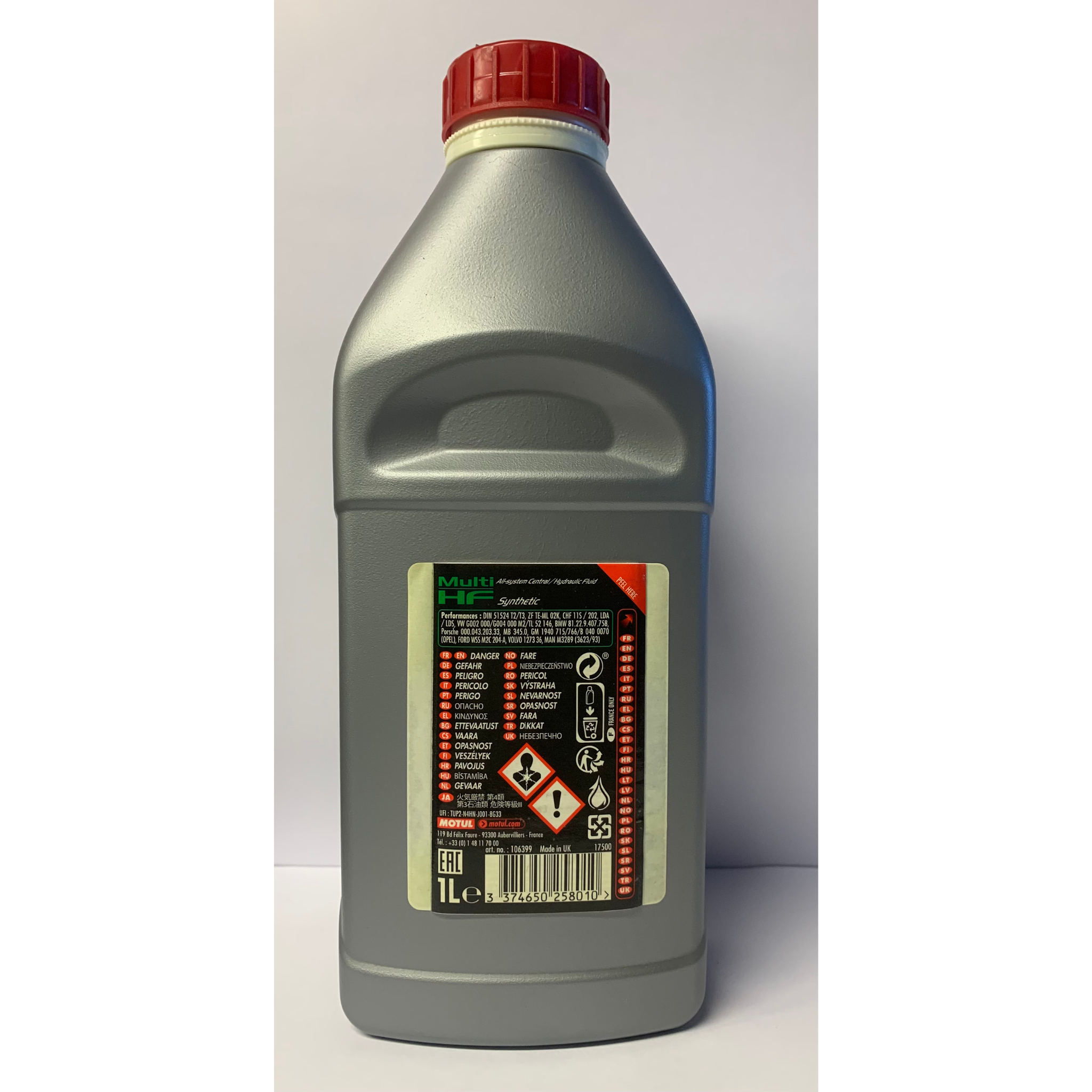 Huile direction hydraulique MultiHF Motul 1L