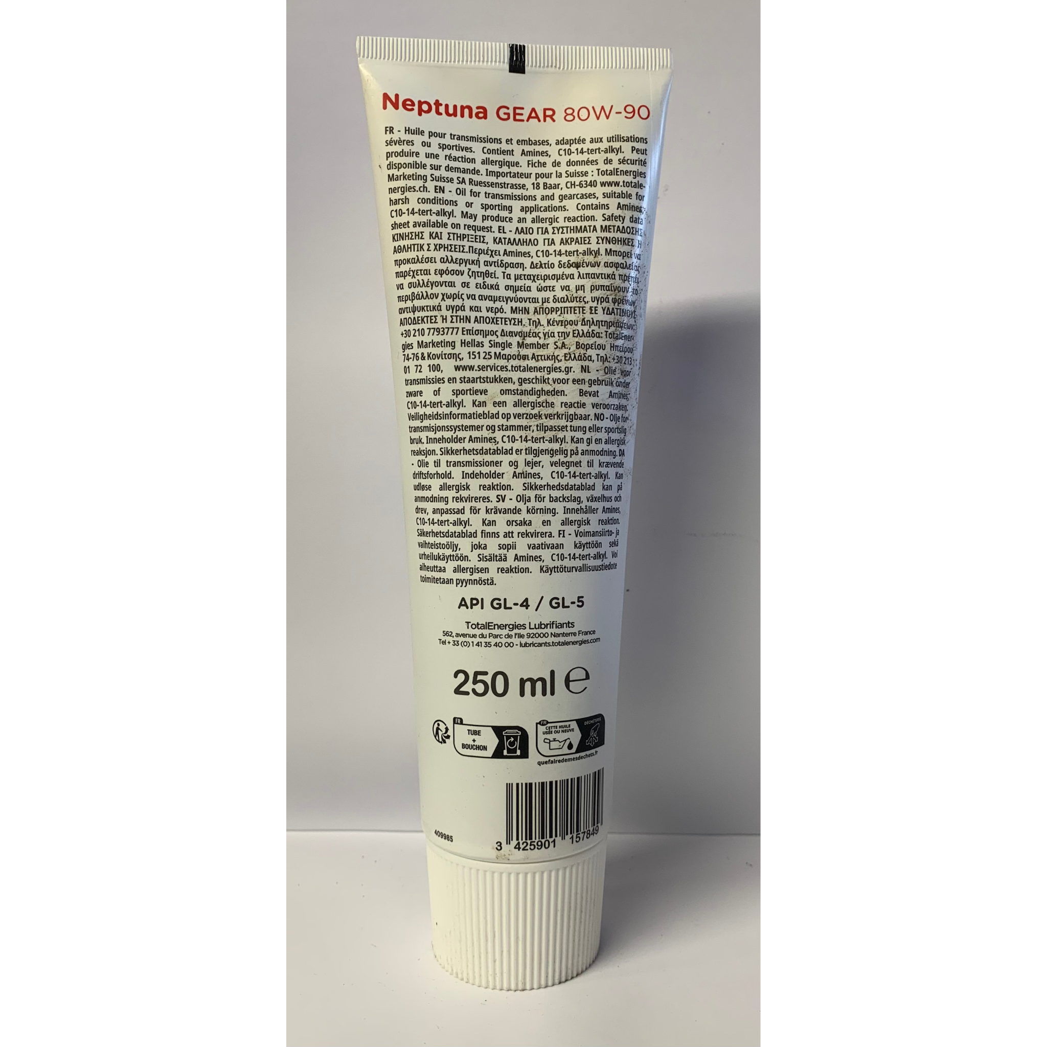 Huile embase Neptuna gear 80W-90